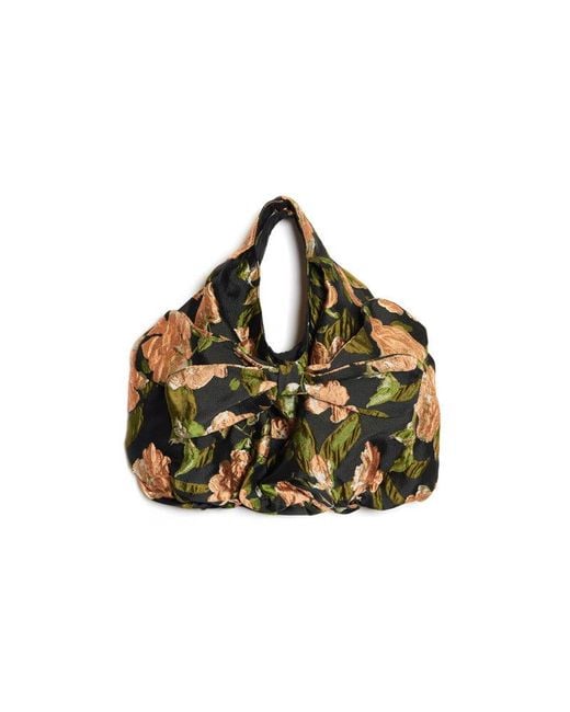 Sister Jane Black Dream Floret Jacquard Bow Bag