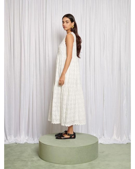 Sister Jane White Dandelion Days Midi Dress