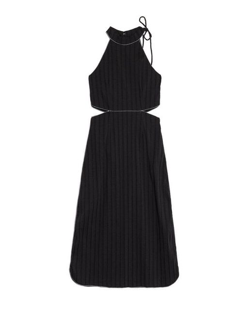 Sister Jane Yellow Ghospell Sylvie Stripe Cut Out Midi Dress