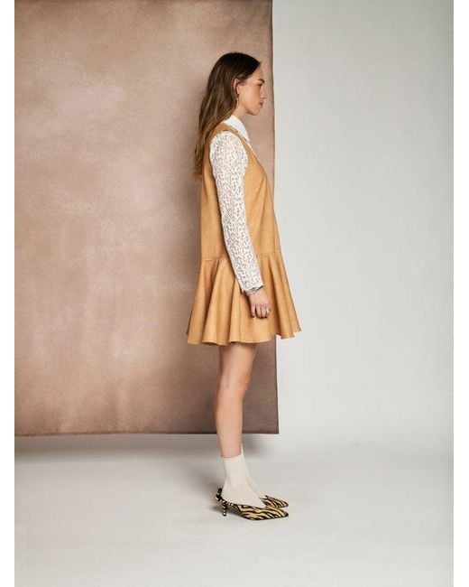 Sister Jane Natural Ghospell Camila Faux Leather Mini Dress