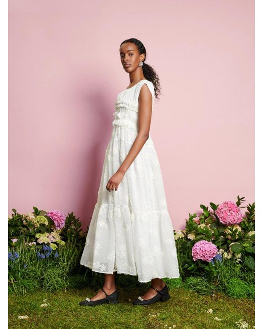 Sister Jane Green Dream Bichon Chiffon Midi Dress