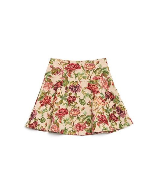 Sister Jane Multicolor Petunia Tapestry Mini Skirt
