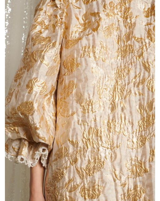 Sister Jane Women's Natural Lumiere Jacquard Mini Dress Sister Jane Women's Natural Lumiere Jacquard Mini Dress