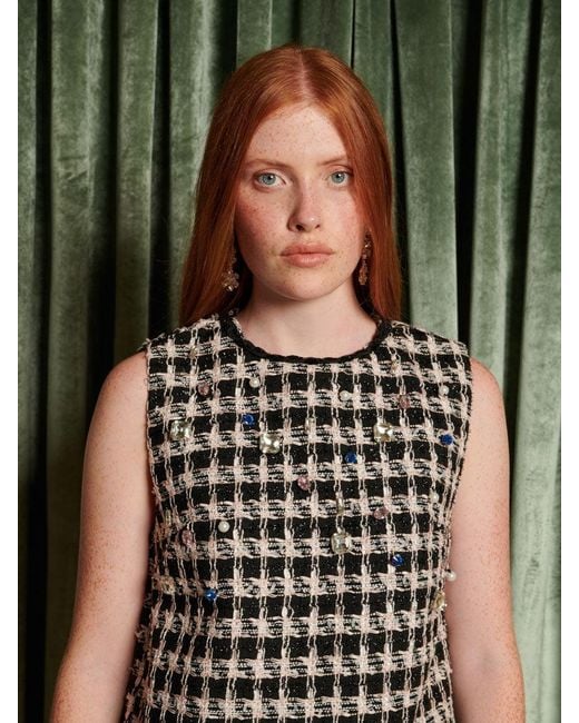 Sister Jane Green Dream Spectacle Tweed Mini Dress