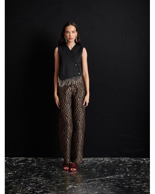 Sister Jane Black Ghospell Nic Wrap Top