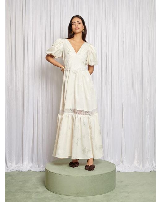 Sister Jane Natural Luna Lace Trim Dress