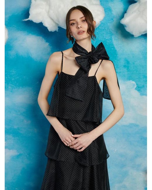 Sister Jane Blue Ranch Tiered Midi Dress