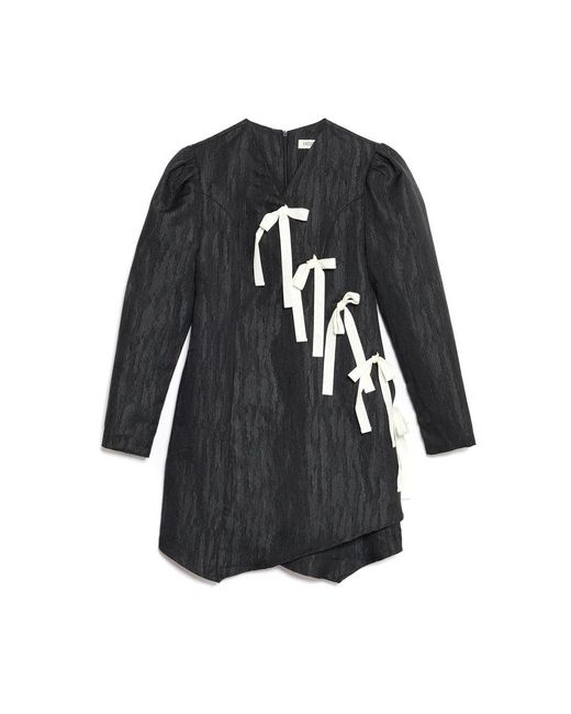 Sister Jane Black Ghospell Dulcie Wrap Mini Dress