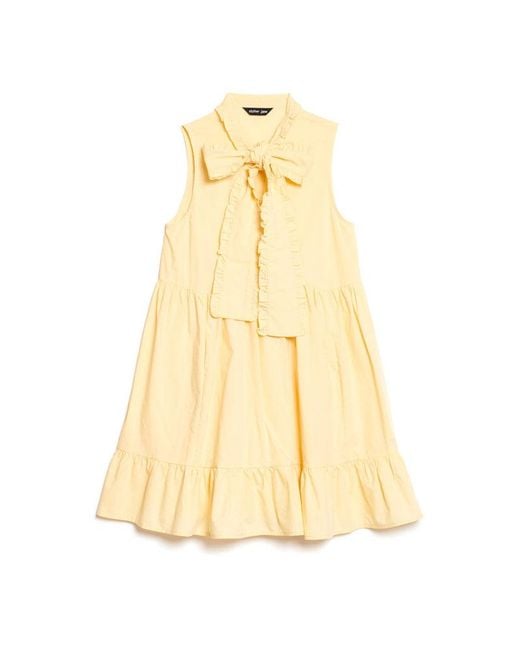 Sister Jane Natural Buttermilk Bow Mini Dress