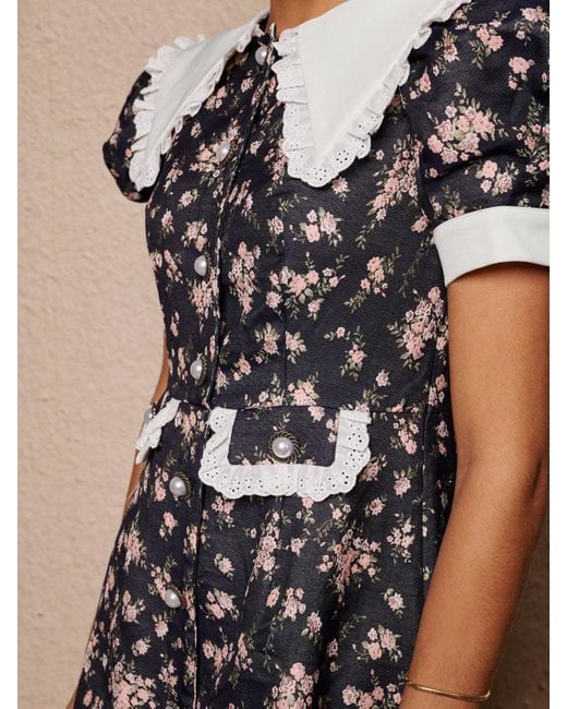Sister Jane Brown Eclipse Ditsy Midi Dress