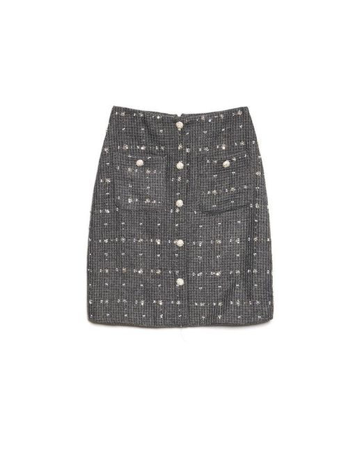 Sister Jane Green Dream Parlour Tweed Midi Skirt