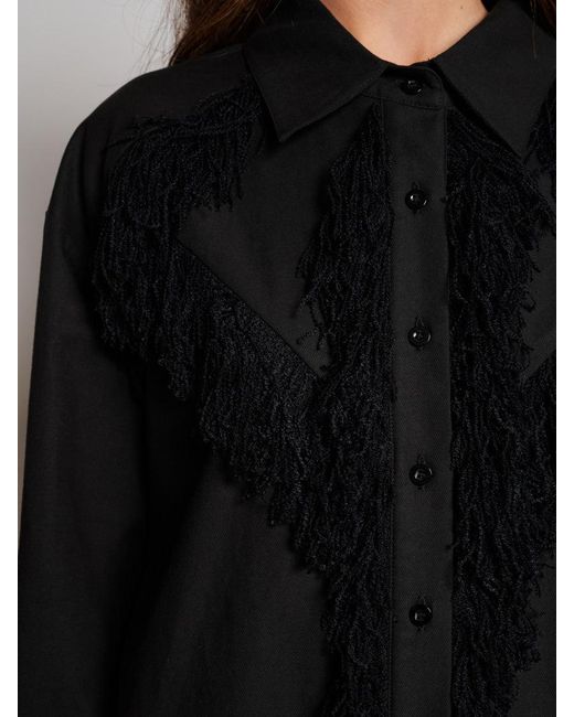 Sister Jane Black Ghospell Georgie Fringe Shirt