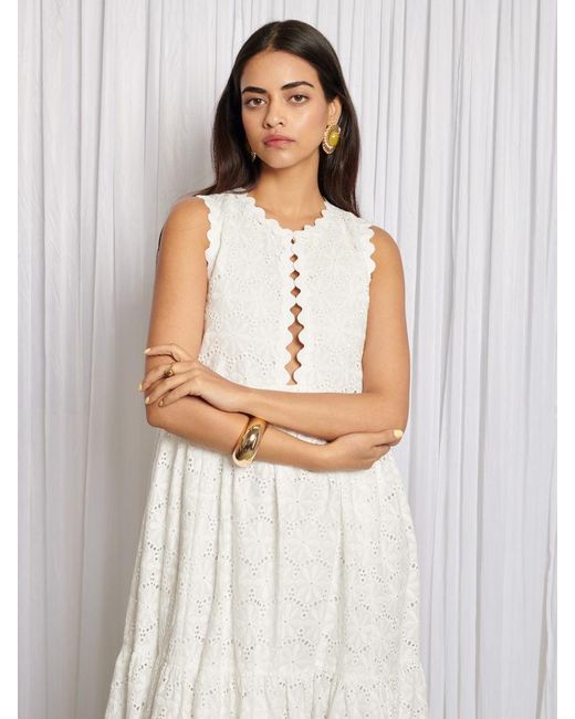 Sister Jane White Dandelion Days Midi Dress