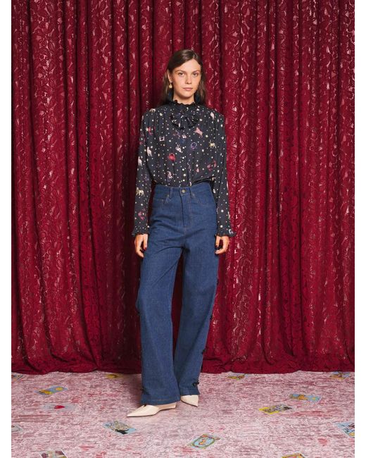 Sister Jane Red Tarot Reader Blouse