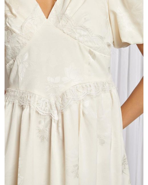 Sister Jane Natural Luna Lace Trim Dress