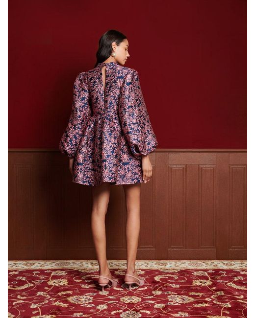 Sister Jane Dream Eugene Jacquard Mini Dress in Red | Lyst