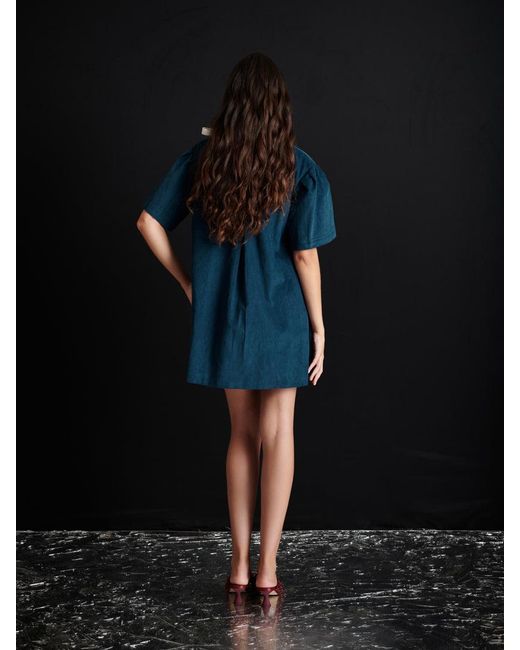 Sister Jane Black Ghospell Carmen Cord Wrap Dress