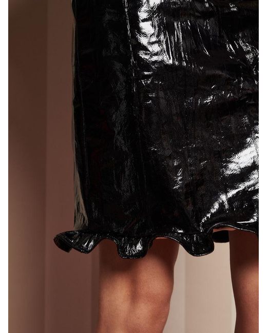Sister Jane Brown Lunette Pu Midi Skirt