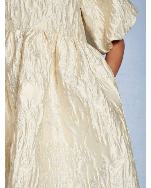 Sister Jane Natural Dream Chalk Jacquard Mini Dress