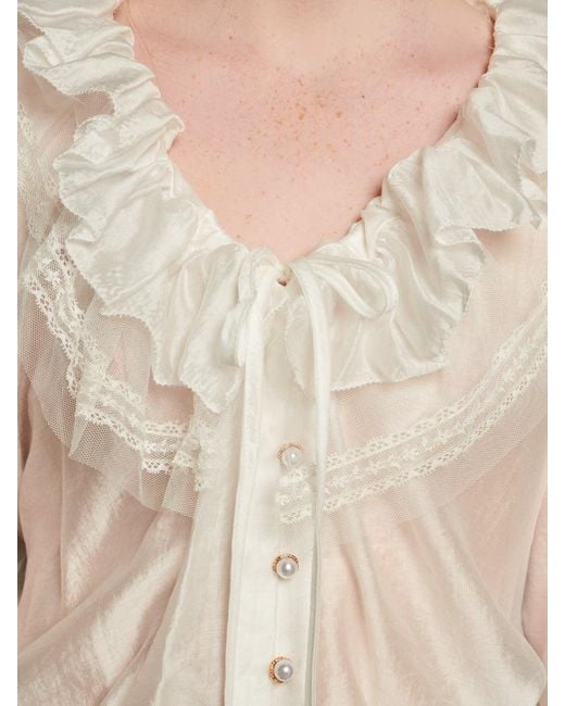 Sister Jane Green Dream Poetic Ruffle Blouse