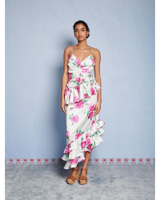 Sister Jane Blue Dream Pernilla Floral Ruffle Top