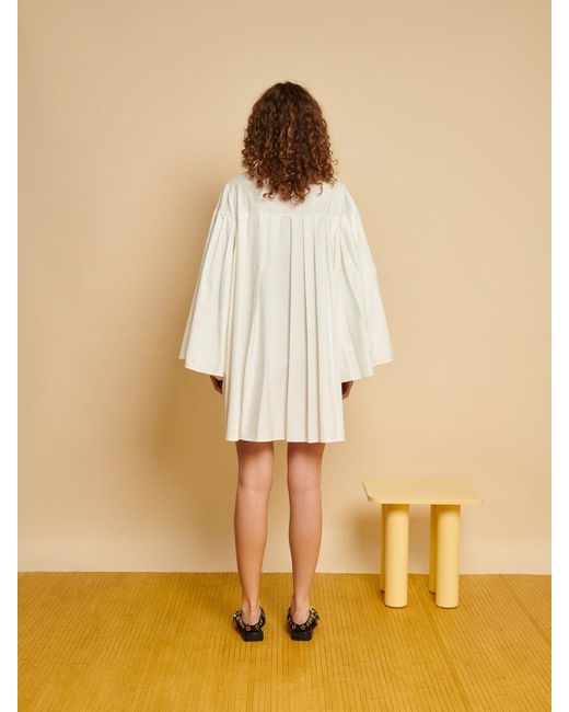 Sister Jane Natural Ghospell Tora Pleat Mini Dress