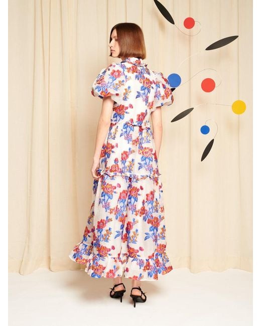 Sister Jane Pink Dream Azur Bloom Jacquard Maxi Dress