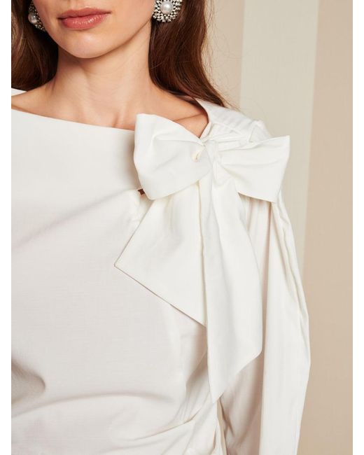 Sister Jane Natural Dream Lantern Bow Blouse