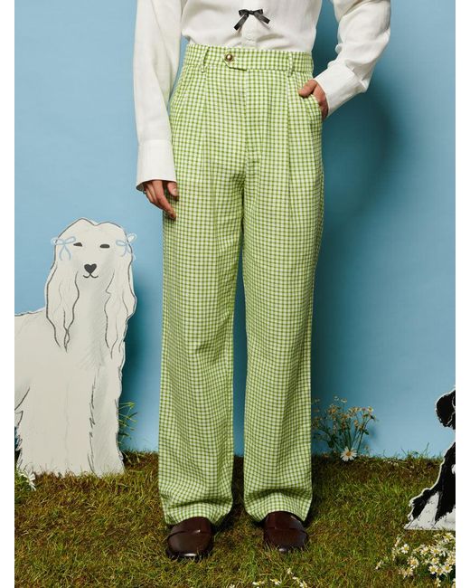 Sister Jane Green Lionel Gingham Trousers