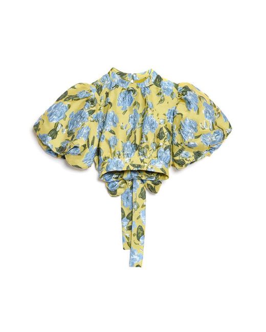 Sister Jane Blue Dream Seagrass Jacquard Top