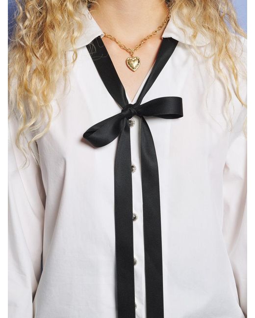 Sister Jane White Ondina Bow Blouse