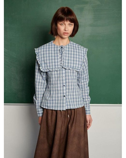 Sister Jane Green Ghospell Esra Check Blouse