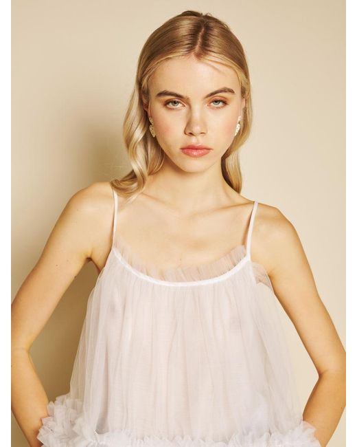 Sister Jane Blue Papillon Tulle Top