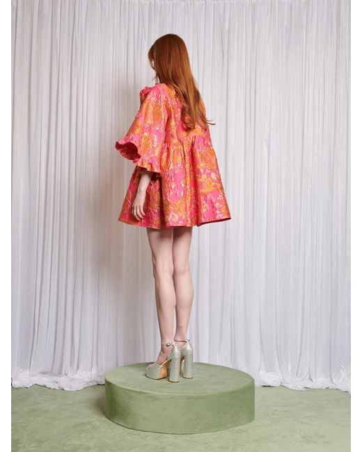 シスタージェーン si Fauna Jacquard Mini Dress S Sister Jane Zinnia Jacquard Mini Dress in Red | Lyst