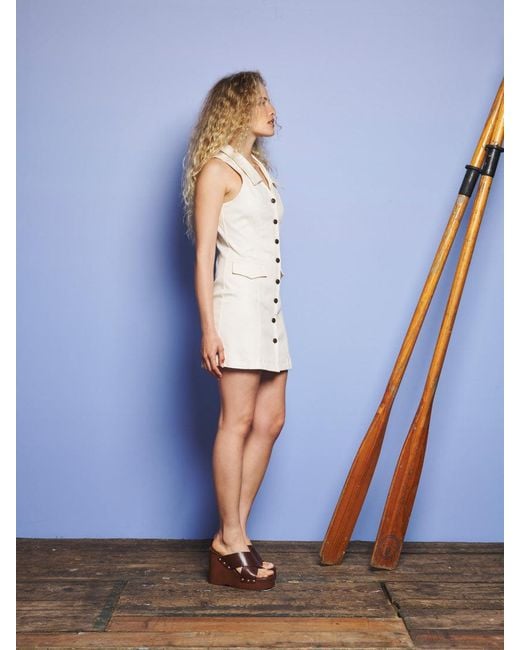 Sister Jane White Bay Denim Mini Dress