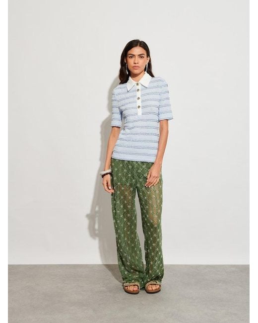 Sister Jane White Ghospell Noa Stretch Top