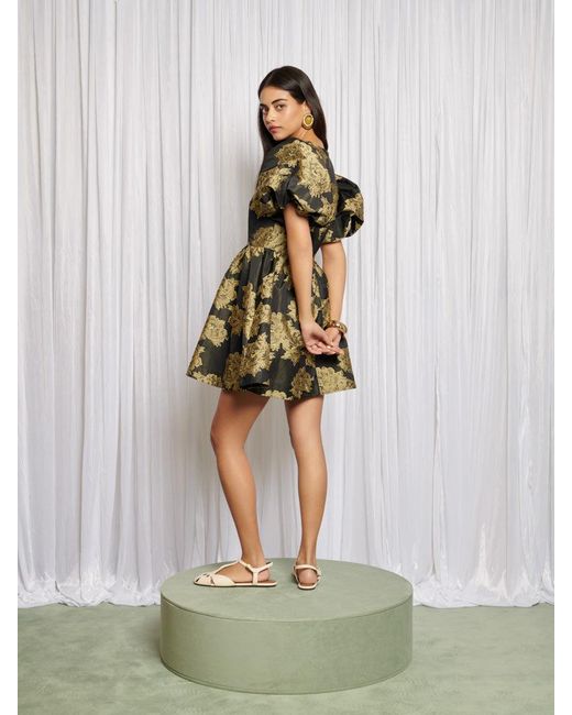 Sister Jane Green Clover Jacquard Mini Dress