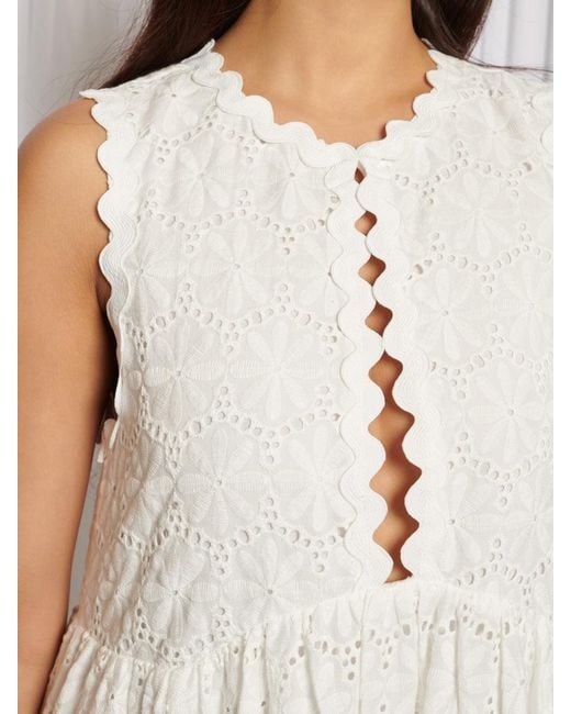 Sister Jane White Dandelion Days Midi Dress