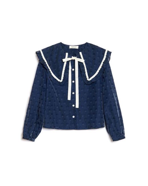 Sister Jane Blue Dream Grace Ruffle Blouse