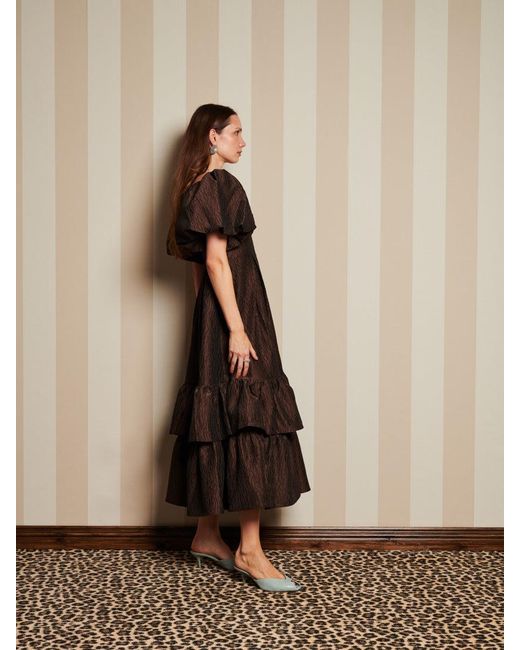 Sister Jane Natural Dream Antiques Jacquard Midi Dress