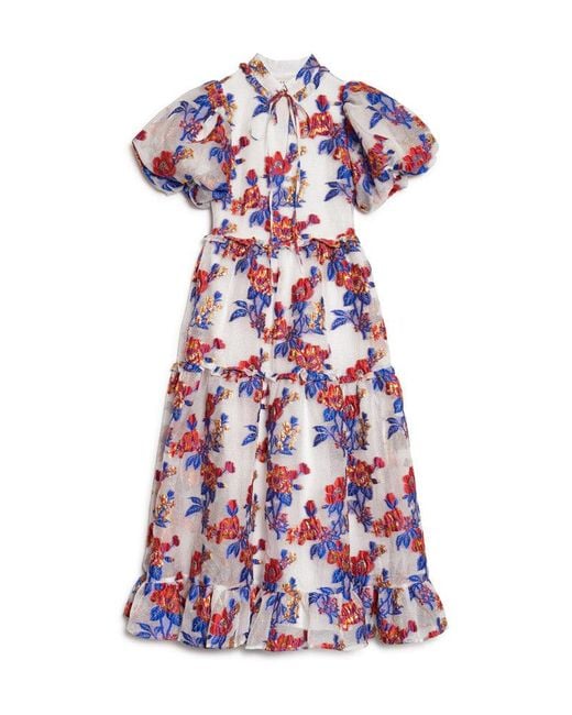 Sister Jane Pink Dream Azur Bloom Jacquard Maxi Dress