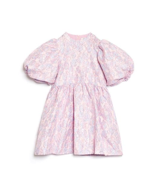 Sister Jane Pink Dream Brambling Jacquard Mini Dress
