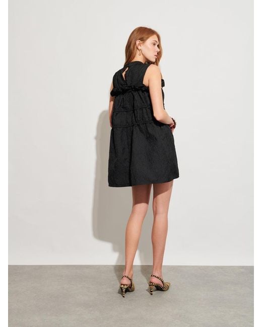 Sister Jane Black Ghospell Amina Ruched Mini Dress