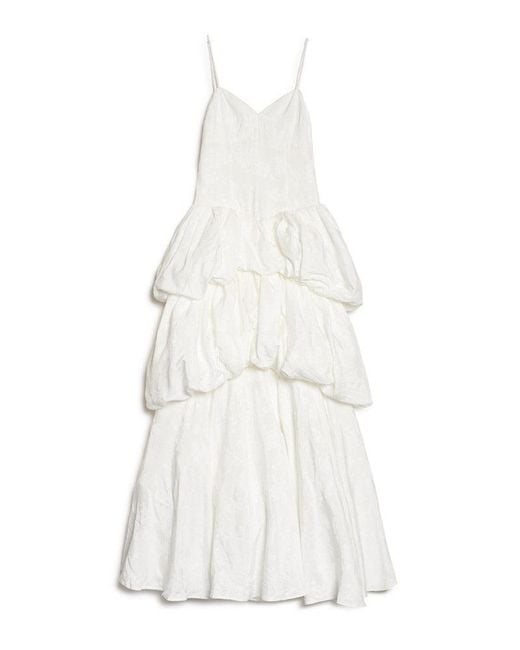 Sister Jane Natural Dream Ivoire Bubble Hem Maxi Dress