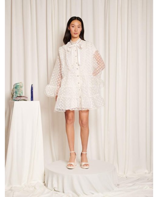 Sister Jane Natural Crystal Mini Dress