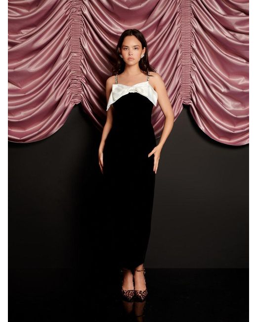 Sister Jane Black Kelly Velvet Maxi Dress