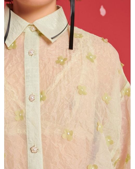 Sister Jane Red Dream Eden Floral Oversized Shirt