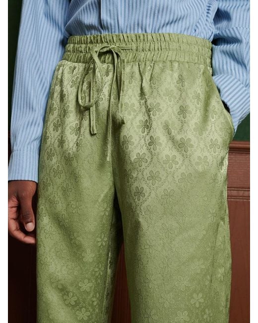 Sister Jane Green Lucas Jacquard Trousers