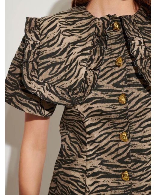 Sister Jane Brown Ghospell Razan Mini Dress