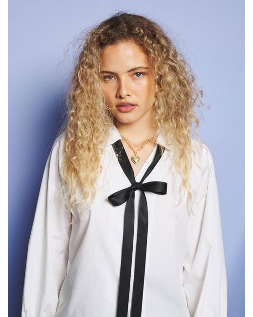 Sister Jane White Ondina Bow Blouse
